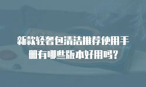 新款轻奢包清洁推荐使用手册有哪些版本好用吗？