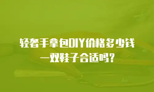轻奢手拿包DIY价格多少钱一双鞋子合适吗？