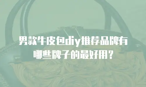 男款牛皮包diy推荐品牌有哪些牌子的最好用？