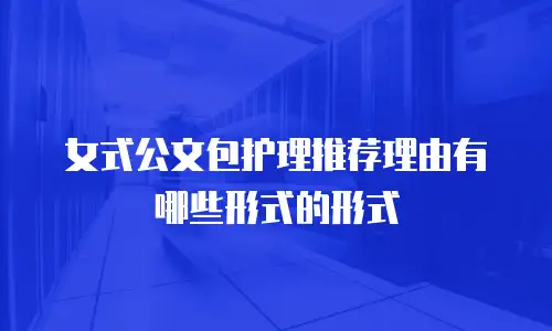 女式公文包护理推荐理由有哪些形式的形式