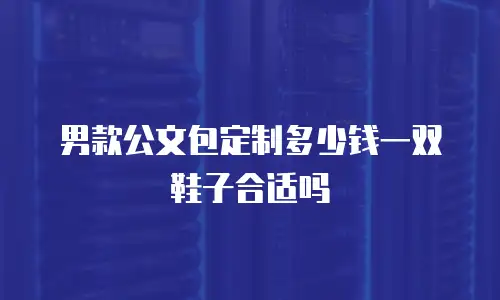 男款公文包定制多少钱一双鞋子合适吗
