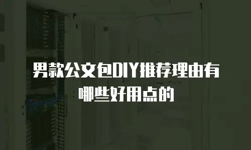 男款公文包DIY推荐理由有哪些好用点的