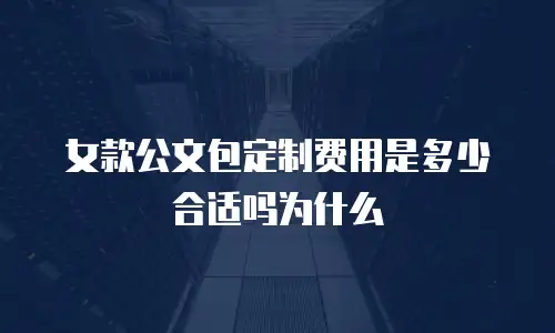 女款公文包定制费用是多少合适吗为什么