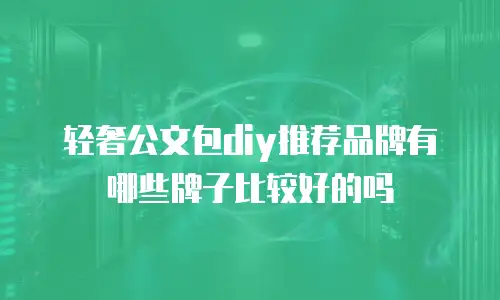 轻奢公文包diy推荐品牌有哪些牌子比较好的吗