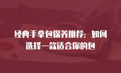 经典手拿包保养推荐：如何选择一款适合你的包