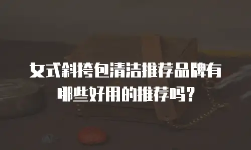 女式斜挎包清洁推荐品牌有哪些好用的推荐吗？