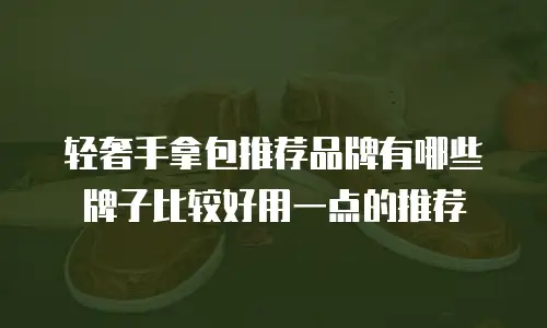 轻奢手拿包推荐品牌有哪些牌子比较好用一点的推荐