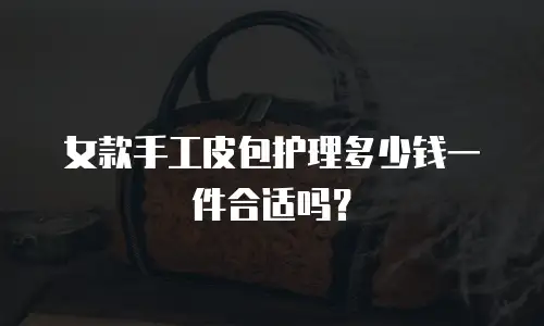女款手工皮包护理多少钱一件合适吗？