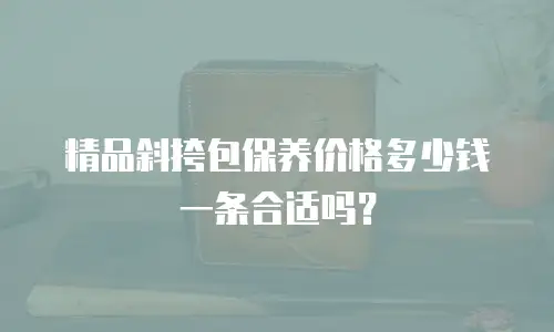 精品斜挎包保养价格多少钱一条合适吗？