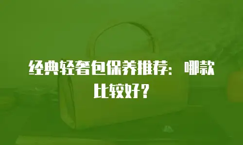 经典轻奢包保养推荐：哪款比较好？