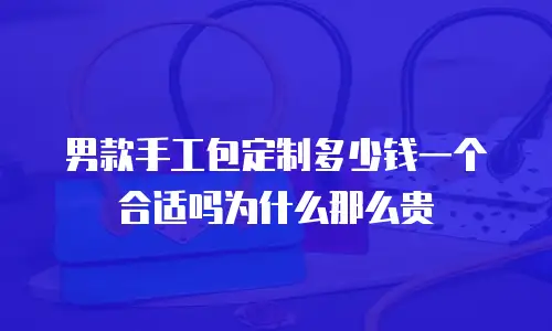 男款手工包定制多少钱一个合适吗为什么那么贵