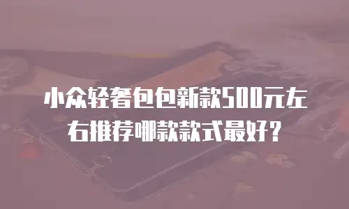小众轻奢包包新款500元左右推荐哪款款式最好？