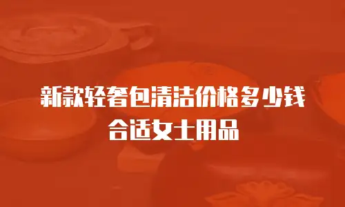 新款轻奢包清洁价格多少钱合适女士用品