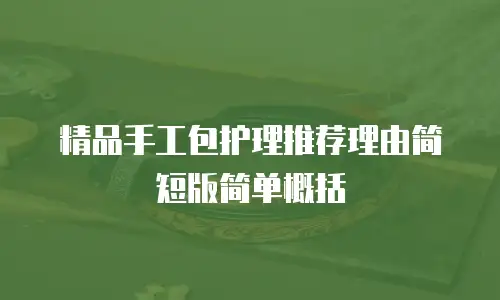 精品手工包护理推荐理由简短版简单概括
