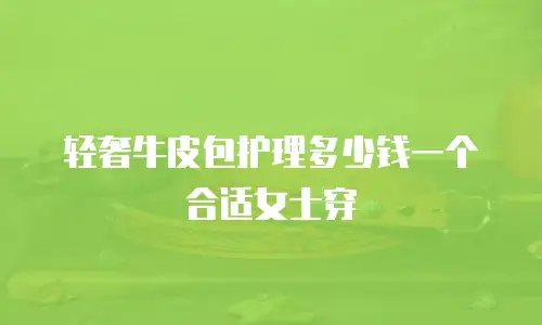 轻奢牛皮包护理多少钱一个合适女士穿