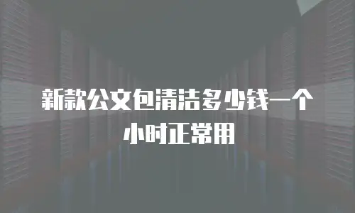 新款公文包清洁多少钱一个小时正常用