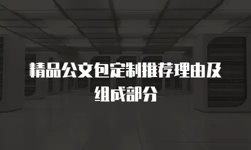 精品公文包定制推荐理由及组成部分