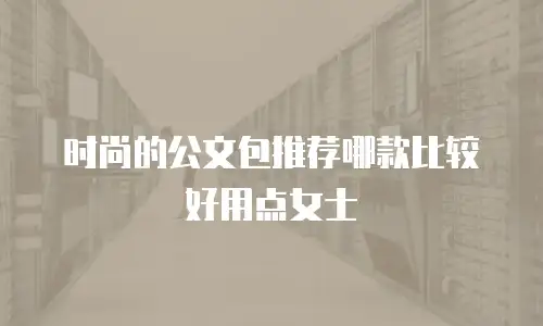 时尚的公文包推荐哪款比较好用点女士