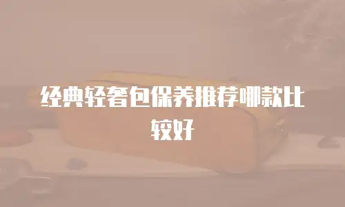 经典轻奢包保养推荐哪款比较好