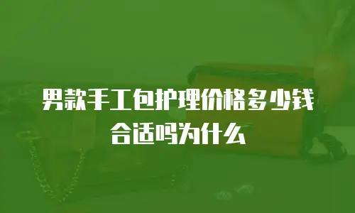 男款手工包护理价格多少钱合适吗为什么