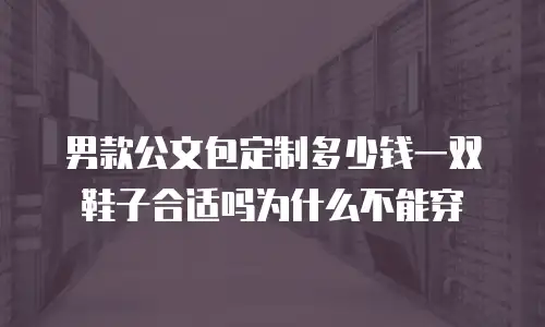 男款公文包定制多少钱一双鞋子合适吗为什么不能穿