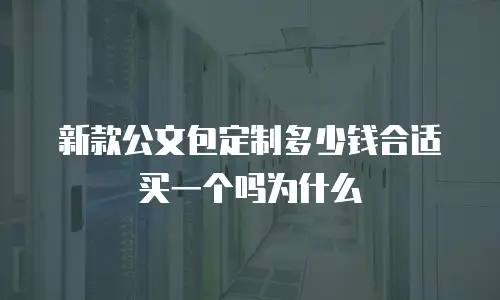 新款公文包定制多少钱合适买一个吗为什么