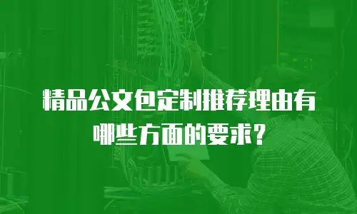 精品公文包定制推荐理由有哪些方面的要求？