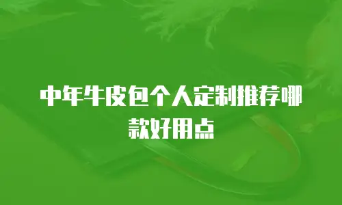 中年牛皮包个人定制推荐哪款好用点