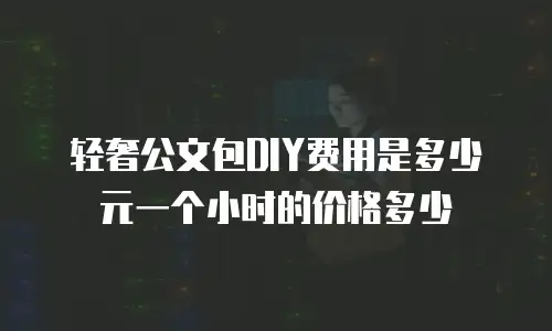 轻奢公文包DIY费用是多少元一个小时的价格多少