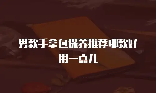 男款手拿包保养推荐哪款好用一点儿