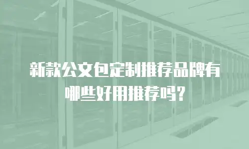 新款公文包定制推荐品牌有哪些好用推荐吗？