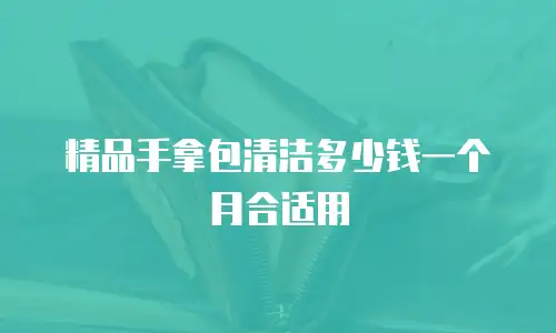 精品手拿包清洁多少钱一个月合适用