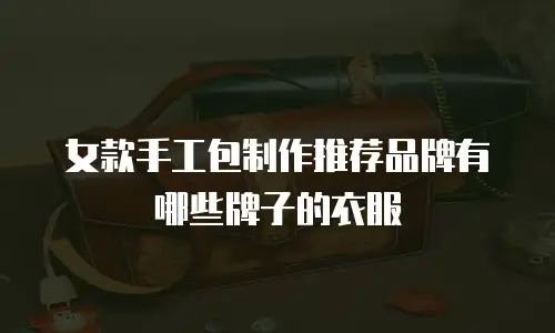 女款手工包制作推荐品牌有哪些牌子的衣服