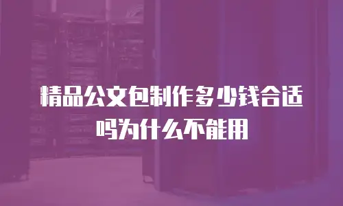 精品公文包制作多少钱合适吗为什么不能用