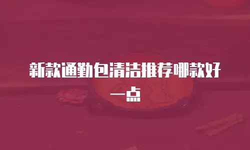 新款通勤包清洁推荐哪款好一点