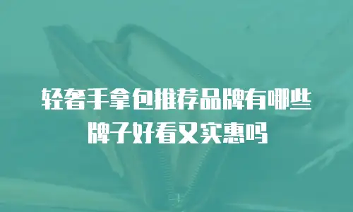 轻奢手拿包推荐品牌有哪些牌子好看又实惠吗