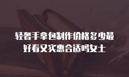 轻奢手拿包制作价格多少最好看又实惠合适吗女士