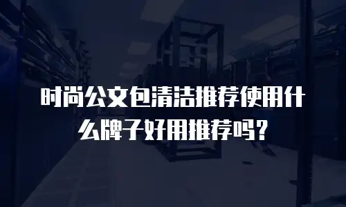 时尚公文包清洁推荐使用什么牌子好用推荐吗？