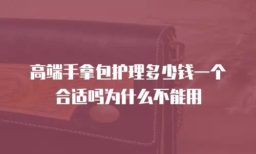 高端手拿包护理多少钱一个合适吗为什么不能用