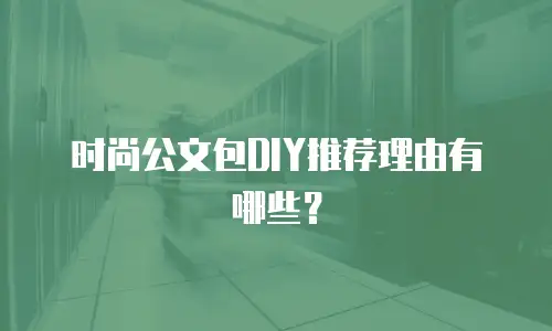 时尚公文包DIY推荐理由有哪些？