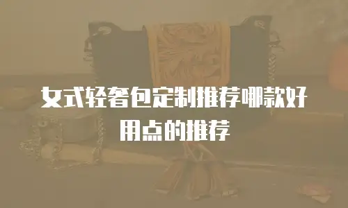 女式轻奢包定制推荐哪款好用点的推荐