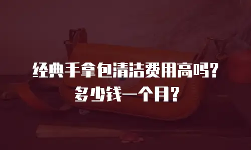 经典手拿包清洁费用高吗？多少钱一个月？