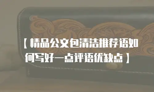 【精品公文包清洁推荐语如何写好一点评语优缺点】