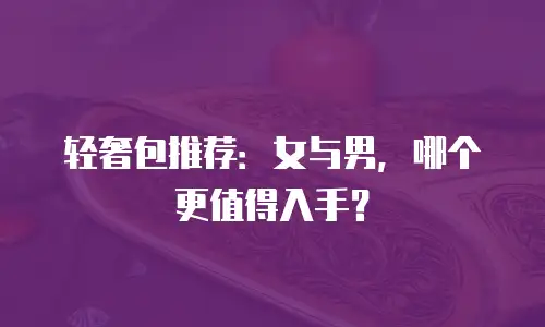轻奢包推荐：女与男，哪个更值得入手？