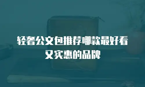 轻奢公文包推荐哪款最好看又实惠的品牌