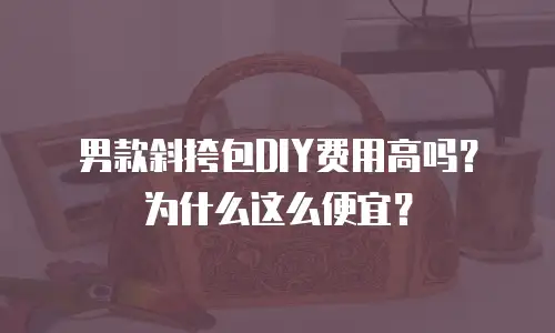 男款斜挎包DIY费用高吗？为什么这么便宜？