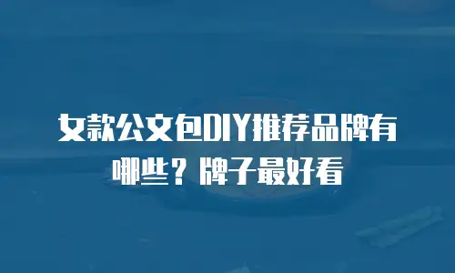女款公文包DIY推荐品牌有哪些？牌子最好看