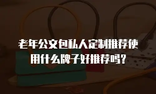 老年公文包私人定制推荐使用什么牌子好推荐吗？