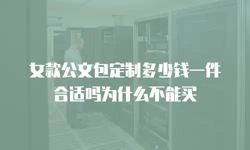 女款公文包定制多少钱一件合适吗为什么不能买