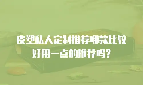 皮塑私人定制推荐哪款比较好用一点的推荐吗？